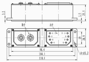 Type J16G2 rectangular connectors Connectors Product Outline Dimensions