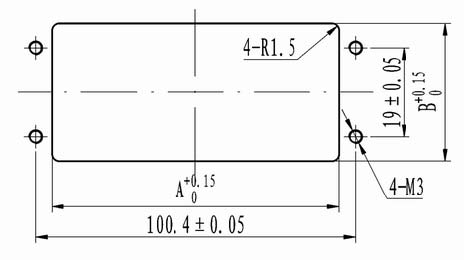 Type J16G3 rectangular connectors Connectors panel cutouts