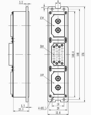 Type J16G5 rectangular connectors Connectors Product Outline Dimensions