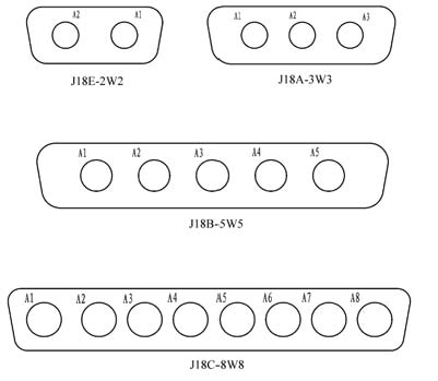 J18 combination  connectors Connectors Contact Arrangements