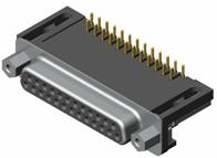 J18 connectors with right angle (N) for PCB Connectors Product Outline Dimensions