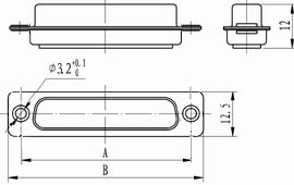 J18 Combination connectors with no signal by float Connectors Product Outline Dimensions