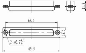 J18 Combination connectors with signal by fixation Connectors Product Outline Dimensions