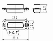 J18 Combination connectors with signal by float Connectors Product Outline Dimensions