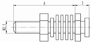 J18 screw accessories Connectors Product Outline Dimensions