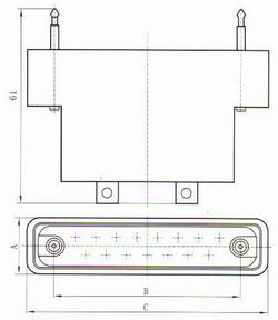 J61 series Connectors Product Outline Dimensions