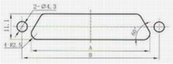 J61 series Connectors panel cutouts