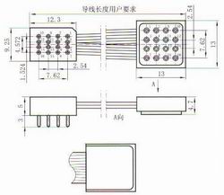 J71 cable connectors Connectors panel cutouts