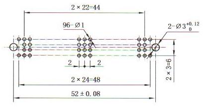 J80 series Connectors panel cutouts