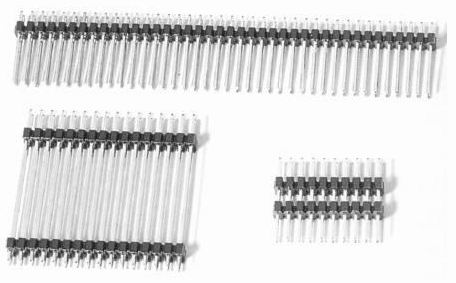 Male header dip straight type Connectors Product Outline Dimensions