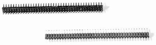 Male headers L/P dip type Connectors Product Outline Dimensions