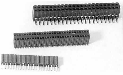 Female header box smt type Connectors Product Outline Dimensions