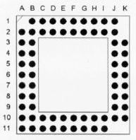 PGA socket-solder type-2 Connectors Product Outline Dimensions