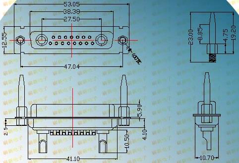 161K6421131E8  Connectors Product Outline Dimensions