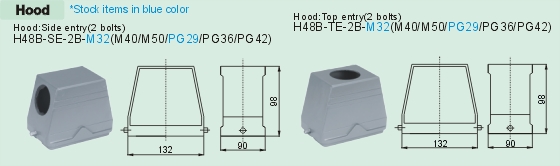 HE-048-M     HE-048-F Connectors Product Outline Dimensions