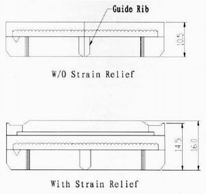 I.D.C socket connector Connectors Product Outline Dimensions