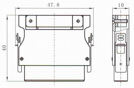 J73 series Connectors Product Outline Dimensions