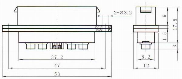 J73 series Connectors Product Outline Dimensions