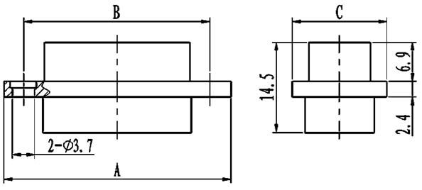 J29A common crimp contact connectors Connectors Outline Dimensions of Receptacle