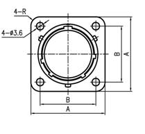 Y11 series  Connectors Outline Mounting Dimensions