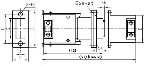 J14A, J14C,J14D,J14G Series  Connectors Product Outline Dimensions