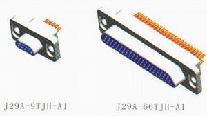 J29A type -A1 solder contact connectors Connectors Outline Dimensions of Plug