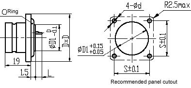 Y27 Series Connectors Product Outline Dimensions