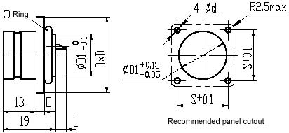 Y27 Series Connectors Product Outline Dimensions