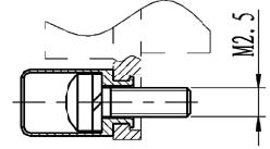 J29A retaining member  Connectors Free Retaining Member Outline Dimensions