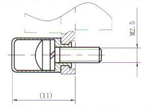 J29A retaining member  Connectors Free Retaining Member Outline Dimensions