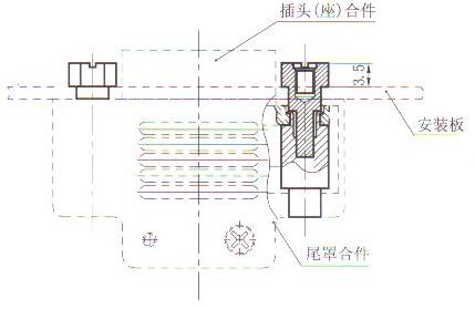 J29A retaining member  Connectors Fixation Retaining Member Outline Dimensions