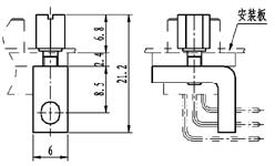 J29A retaining member  Connectors Fixation Retaining Member Outline Dimensions