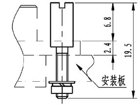 J29A retaining member  Connectors Fixation Retaining Member Outline Dimensions