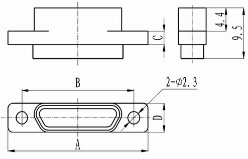 J30 crimp contact connectors Connectors Receptacle