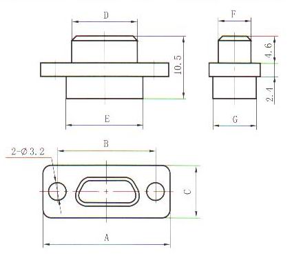 J30J type -Q8 crimp contact connectors Connectors Plug