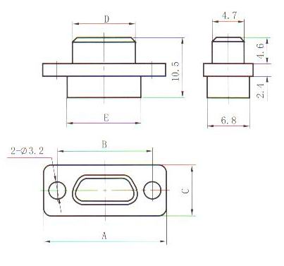 J30J type (9.6, 11.6) crimp contact connectors Connectors Plug