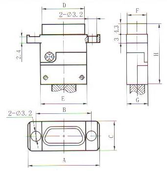 J30J type –AD crimp contact connectors Connectors Receptacle