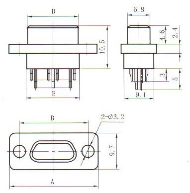 J30J solder contact S  Connectors Plug