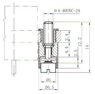 J30J free end retaining member Connectors Product Outline Dimensions