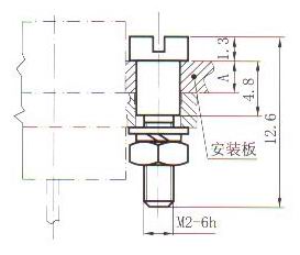 J30J fixation end retaining member Connectors Product Outline Dimensions