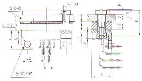 J30J fixation end retaining member Connectors Product Outline Dimensions