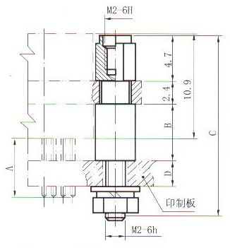 J30J fixation end retaining member Connectors Product Outline Dimensions