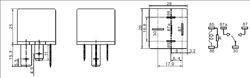 SARL-K-RELAY Relays Product Outline Dimensions