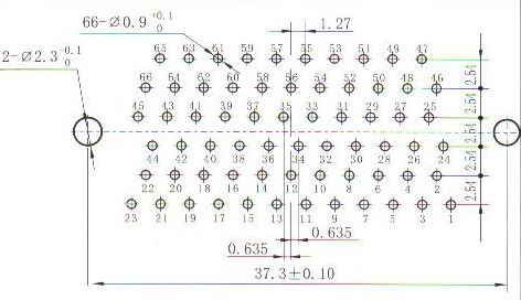 J30J PCB pattern for N、N3、N4、N8 connectors Connectors panel cutouts