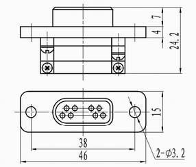 J40 solder contact connectors Connectors Plug