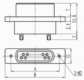 J40 solder contact connectors Connectors Plug