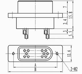 J40 solder contact connectors Connectors Plug