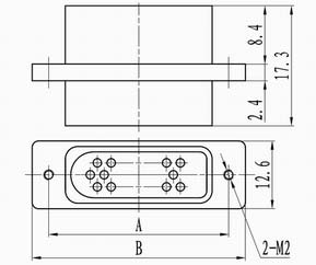 J40 Crimp Contact Series Connectors Receptacle