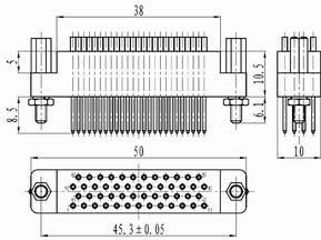 J43-14ZKN-A &J43-50 series Connectors Receptacle