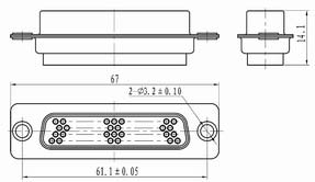 CDb Crimp contact connectors Connectors Plug